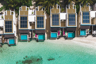 WATER VILLA WITH POOL - AERIAL